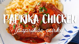 Chicken Paprikash Paprika Chicken [upl. by Ryun507]