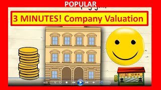 🔴 3 Minutes How to Value a Company for Company Valuation and How to Value a Business [upl. by Plafker916]