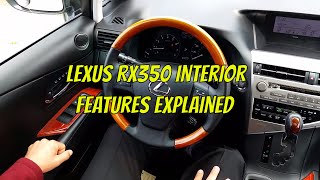 2010 Lexus RX 350 Interior Features Explained [upl. by Singhal]