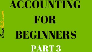 Accounting for Beginners  Part 3  General Ledger TAccounts [upl. by Stew79]