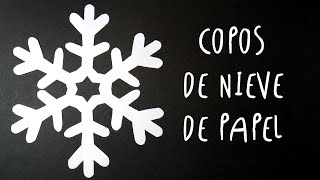 Manualidad como hacer COPOS DE NIEVE de PAPEL by ART Tv SUPER FACIL [upl. by Shewchuk147]