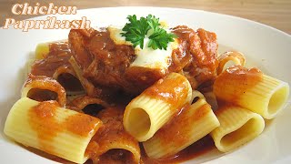 Hungarian Chicken Paprikash  Hungarian Comfort Food [upl. by Pip994]