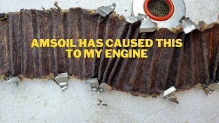 AMSOIL WILL CAUSE THIS TO HAPPEN TO YOUR ENGINE AND FILTER HIGH DETERGENT OIL AMSOIL OIL LOW WEAR [upl. by Maisel758]