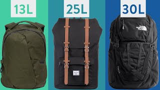 Ultimate Backpack Size Guide  What Size Backpack Do I Need for School Work or Commuting [upl. by Astra938]