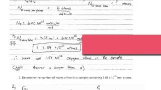 Mole Calculations  N NA n  Tutorial [upl. by Gelasias792]