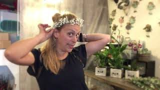 DIY  Tuto Couronne de Gypsophile [upl. by Lanfri668]