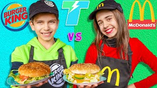 McDONALDS vs BURGUER KING [upl. by Worra57]