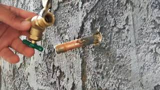 How to Replace Outdoor Spigot Faucet Hosebib [upl. by Peadar]