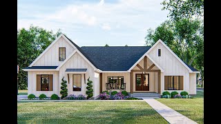 Architectural Designs Country Craftsman House Plan 62835DJ Virtual Tour with Interior Walkthrough [upl. by Wilie]