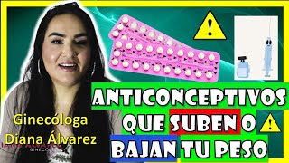 ANTICONCEPTIVOS PaRA SUBIR ó BAJAR DE PESO por GINECOLOGA DIANA ALVAREZ [upl. by Atnauqahs743]