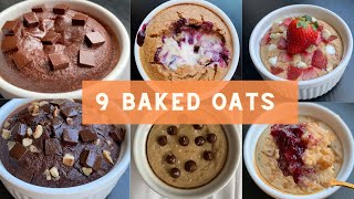 9 Baked Oats Recipes  i tried the BEST baked oatmeal recipes  Low Calorie Desserts for Breakfast [upl. by Clarine848]