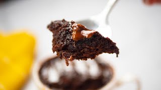 1 Minute Perfect Chocolate Mug Cake in Microwave [upl. by Coleville]