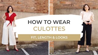 How To Wear Culottes  Fit amp Length  SpringSummer LOOKBOOK [upl. by Iffar851]