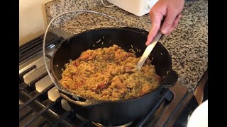 Cajun Chicken and AndouilleSausage Jambalaya Spicy [upl. by Shaddock781]