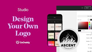 How to Design Your Own Logo  GoDaddy Studio [upl. by Notsruht716]