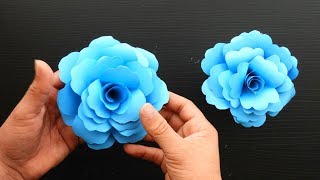 Cómo Hacer Rosas de Papel  Flores Realistas y Fáciles DIY Origami [upl. by Rockey447]