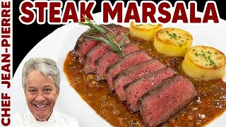 Steak Marsala  Chef JeanPierre [upl. by Hester]