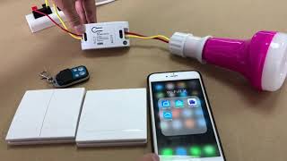 How to Install a Smart Home Light Switch  WiFi smart switch with RF 433Mhz remote control function [upl. by Wadesworth]