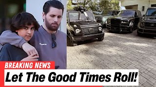 Scott Disick gifts mini GWagon to son for his birthday [upl. by Mosley]