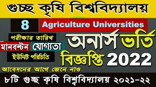 8 Agriculture University Admission Circular 2022 Bangladesh Agriculture University BAU [upl. by Hildegarde410]