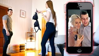 CAUGHT CHEATING on my Girlfriend PRANK [upl. by Ecinert]