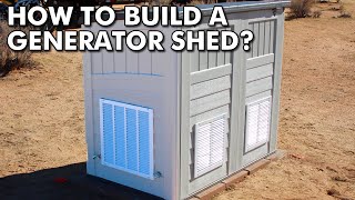 How to build a portable generator shed enclosure [upl. by Kerek]