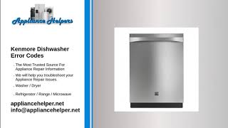 Kenmore Dishwasher Error Codes [upl. by Lundin419]