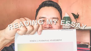 PERSONAL STATEMENT  GLOBAL KOREA SCHOLARSHIP GKS  GRADUATE DEGREE  READING ALOUD  TIPS [upl. by Anegue]