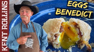 Eggs Benedict Recipe  Cowboy Style Deep Fried Eggs Benedict [upl. by Aehtela]