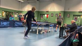 Neil Myatt vs Izzy Long pips BH Draycott Vets 1 181222 [upl. by Ysied]