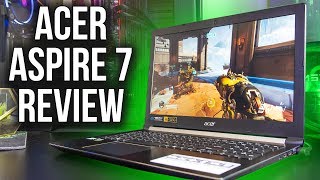 Acer Aspire 7 Laptop Review and Benchmarks [upl. by Savory232]