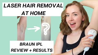 LASER HAIR REMOVAL AT HOME IPL Review amp Results 12 Weeks Braun Silk Expert 5 [upl. by Airamasor603]