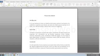 Como hacer un ensayo en word 2010 [upl. by Pallua493]