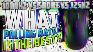 BEST POLLING RATE MOUSE SETTINGS 125hz vs 500hz vs 1000hz [upl. by Auvil]