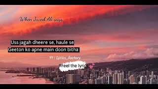 Lyrics Saudebaazi  Javed Ali  Aakrosh  Lyrics factory [upl. by Earized904]