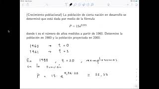 Ejercicio crecimiento poblacional [upl. by Darlene]