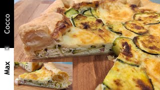 TORTA RUSTICA con ZUCCHINE e PANCETTA [upl. by Sezen]