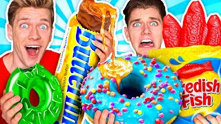 Making Giant Sour Candy How To Make The World’s Largest DIY Real vs Gummy Food At Home Challenge [upl. by Nauht]