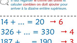 Calcul mental  Calculer le complément à la dizaine supérieuremp4 [upl. by Dorweiler]