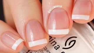 The EASIEST French Manicure Nail Tutorial Ever No Special Tools Needed  KELLI MARISSA [upl. by Edee]