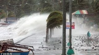 TYPHOON HAIYAN BATTERS THE PHILIPPINES  BBC NEWS [upl. by Brana]