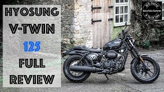 Hyosung Aquila GV125S VTwin Full Review Is this the coolest bobber 125 you can get [upl. by Schach]