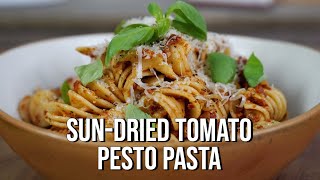 SunDried Tomato Pesto Pasta  The Tastiest Recipe [upl. by Stoneman626]