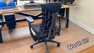 Herman Miller Embody 1 Month Review  Worth it [upl. by Arihsaj]