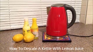 How To Descale A Kettle With Lemon Juice [upl. by Alaric]