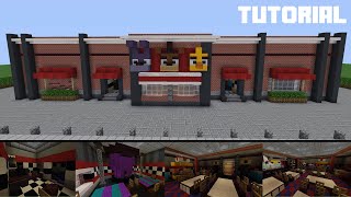 Minecraft Tutorial How To Build Freddy Fazbears Pizza Restaurant Part 1 [upl. by Macomber]