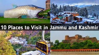 10 Most Famous Tourist Places in Jammu And Kashmir [upl. by Llerad]