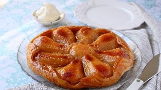 Caramelized Pear Ginger Tart Tart Tatin [upl. by Beckie]