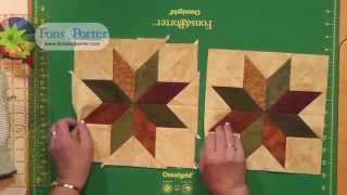 Sew Easy Lesson Howto make a Rapid Fire LeMoyne Star [upl. by Siduhey]