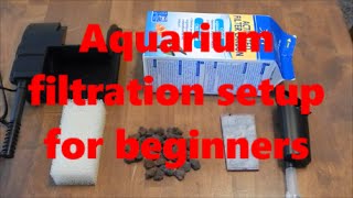 Aquarium filtration setup beginners guide [upl. by Eikcaj]